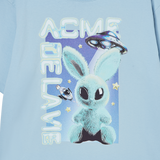 25SS リアルエイリアンファジーラビットショートスリーブTシャツ スカイブルー