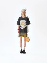 13DE MARZO テイラーベアプリンティングTシャツ