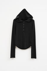 (W)ロア スタッド フーディ トップ (3color)