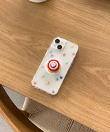 Button Layered Tok_05 phone grip holder