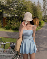 Hina Shirring Monokini & Skirt Set