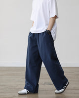 WIT LINEN COTTON WIDE PANTS