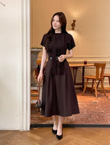 Landy Two-Way Ribbon Tie Ribbed Knit
