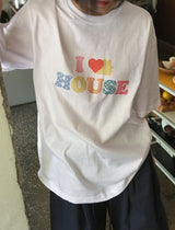 [unisex] カヒルハウスプリントオーバー半袖Tシャツ