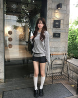 Button wrap skirt pants