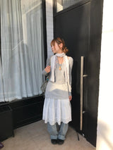 deer vintage layered skirt 