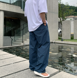 ワイビードクールアイスストリングピンタックワイドパンツ