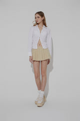 CHINO PLEATS SKIRT