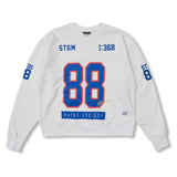 88 Football Oversized Crewneck Black / White