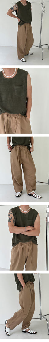 [S/S] Twill cotton wide pants (4color)