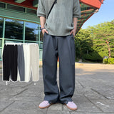 Marv Linen Two-Tuck Wide Slacks