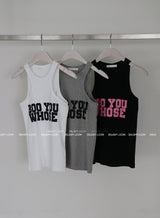 Rimi lettering mango sleeveless shirt