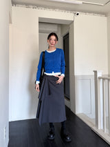 DIAGONAL WRAP SKIRT