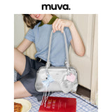 muva. French Knotted Underarm Bag, Genuine‑Leather Niche Premium‑Feel Women’s Shoulder Purse, New Arrival May 17