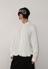 (Brushed) MILK FRILL SHIRT