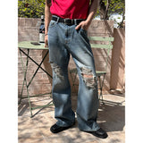 [Unisex] ティンウォッシングブーツカットデニムパンツ