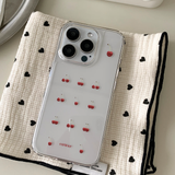 [made] cherry pattern jelly hard case
