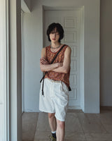 Mix scatter loose fit tank top