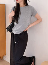 HT Basic Round Short Sleeve T-Shirt (6color)