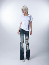 SEXXDEVIL“DESIRE” Union Jack Print T-shirt
