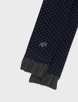 REVERSIBLE FRILL MUFFLER (NAVY)