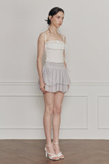 MAGNOLIA FRILL SKIRT grey