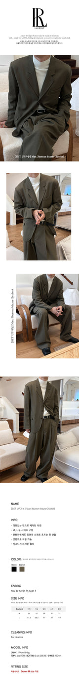 [SET UP가능] Max 3button blazer(2color)