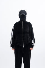 Stua Velour Velvet Set-Up Zip-Up