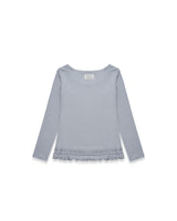 ダブルフリルTシャツ (グレー)