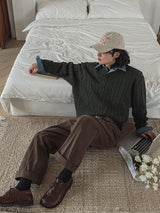 Kona basic three tuck wide pants