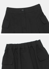 Camilla Pin Tuck Cargo Bending Skirt