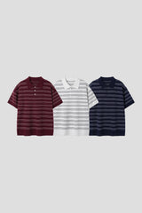 Sepia Collared Short-Sleeve Knit (3 Colors)