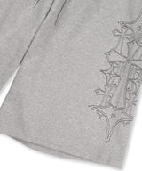 Stud Needle Walk Bermuda Sweat Pants - Gray