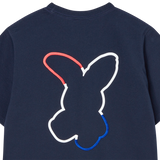 25SS フレンチラビットシルエットウーマンショートスリーブTシャツ ダークネイビー
