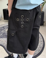 Ber Cross Eyelet Bermuda Pants