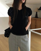 [ORIGINAL] AMI Raglan Short-Sleeve Hoodie T-Shirt