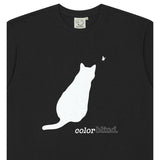 'NABI & CAT'ショートスリーブTシャツ Black