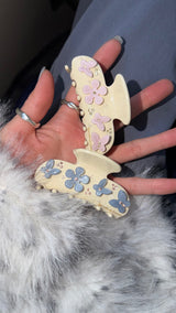 Deco flower hair clip (2color)