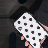 [MADE] m dot. (white) glass bumper iPhone case