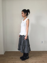 Flower ombre shirring blouse (2color)