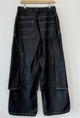 LAYERED BANDING DENIM PANTS🖤💙 - 2 COLORS