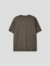 Smoke stripe slim half-sleeves 2color