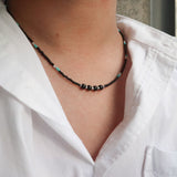 Layered Men's Beads Necklace_CLEF SYNCOPOSE NEC