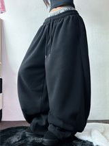 SNOW WING BALLOON GLEECE LONG PANTS 🤍🖤🧸3COLOR