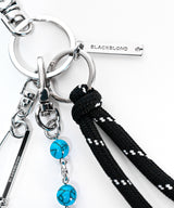BBD ストーンボールロープキーリング (Turquoise&Black)
