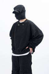 Neck Pierce Sweatshirt