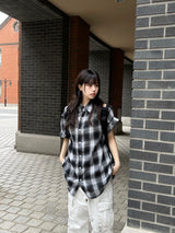 Unisex ホワイトダスティウォッシュドワイドカーゴパンツ