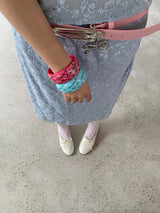 Flower pop color bangle(5c)