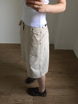 Cotton maxi bermuda pants (1color)