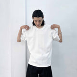 テクスチャードバギードロッぺードTシャツ